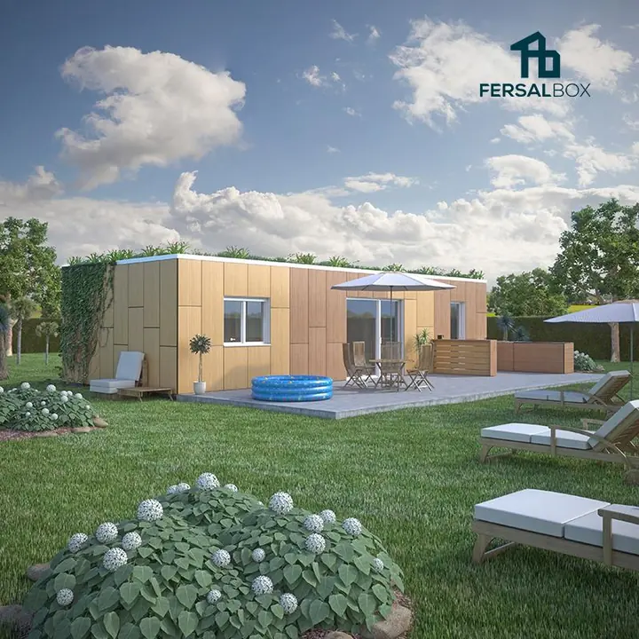 Casa Londres, casa modular de contenedor: exterior