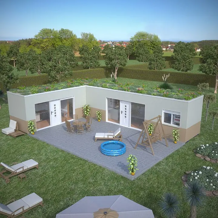 Casa Madrid, casa modular de contenedor: exterior
