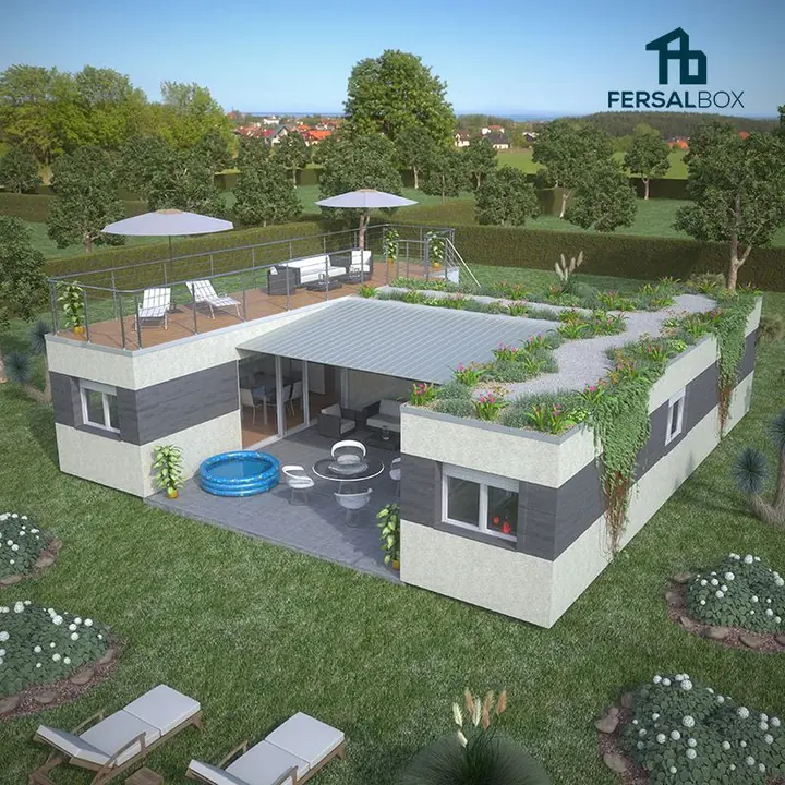 Casa Nueva York, casa modular de contenedor: exterior